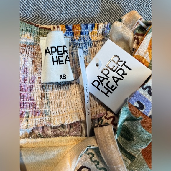 NWT Paper Heart Anthropologie Linen Blend Dress - Picture 8 of 16